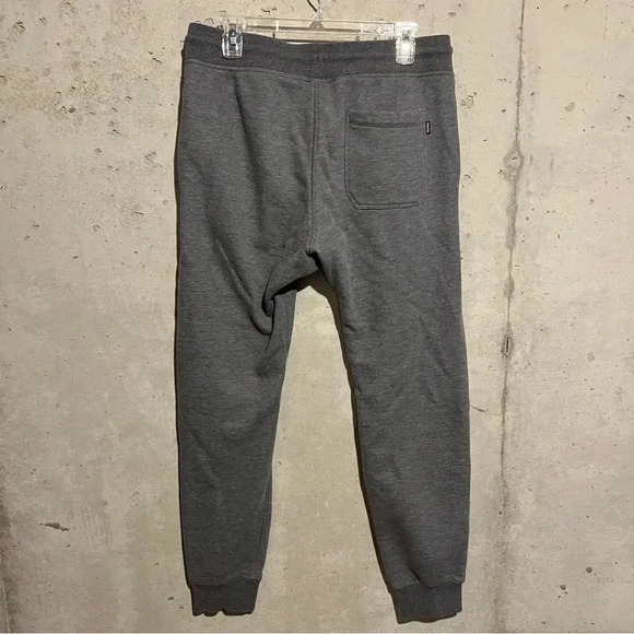 Hurley Joggers Size Medium Fleece Gray Elastic Waist Pockets Mens - Picture 6 of 12